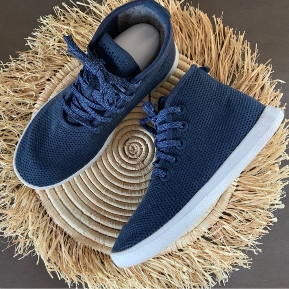 ALLBIRDS Women’s‎ Tree Topper High Top Sneakers Blue Size 8